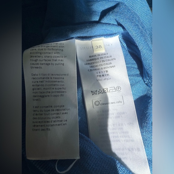 Stella McCartney Wool And silk Blend Ruched Sleeves Sweater Blouse Size 38 US8 - Picture 4 of 5